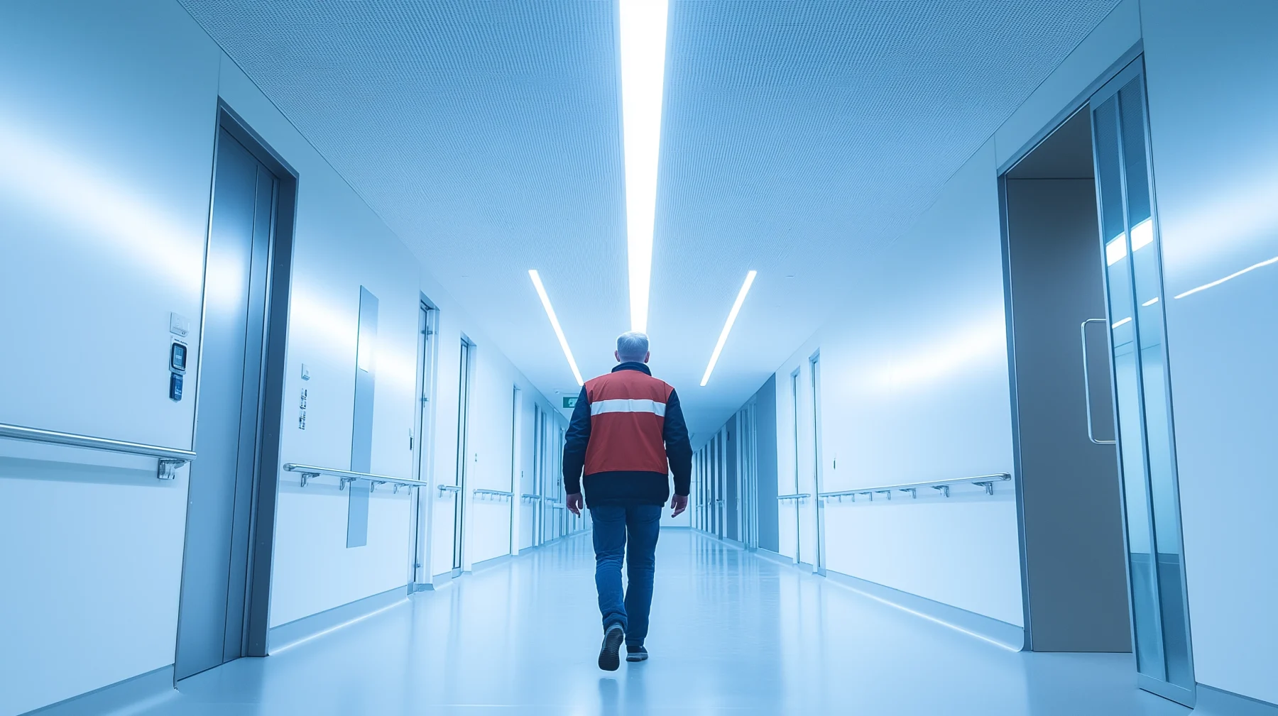 Emergency lighting and compliance in a building.