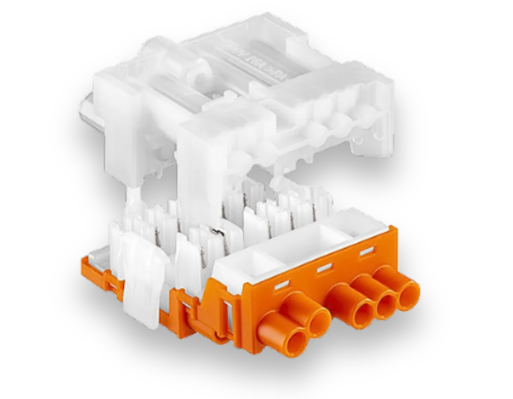 Electro Terminal LBK configurable row connector.