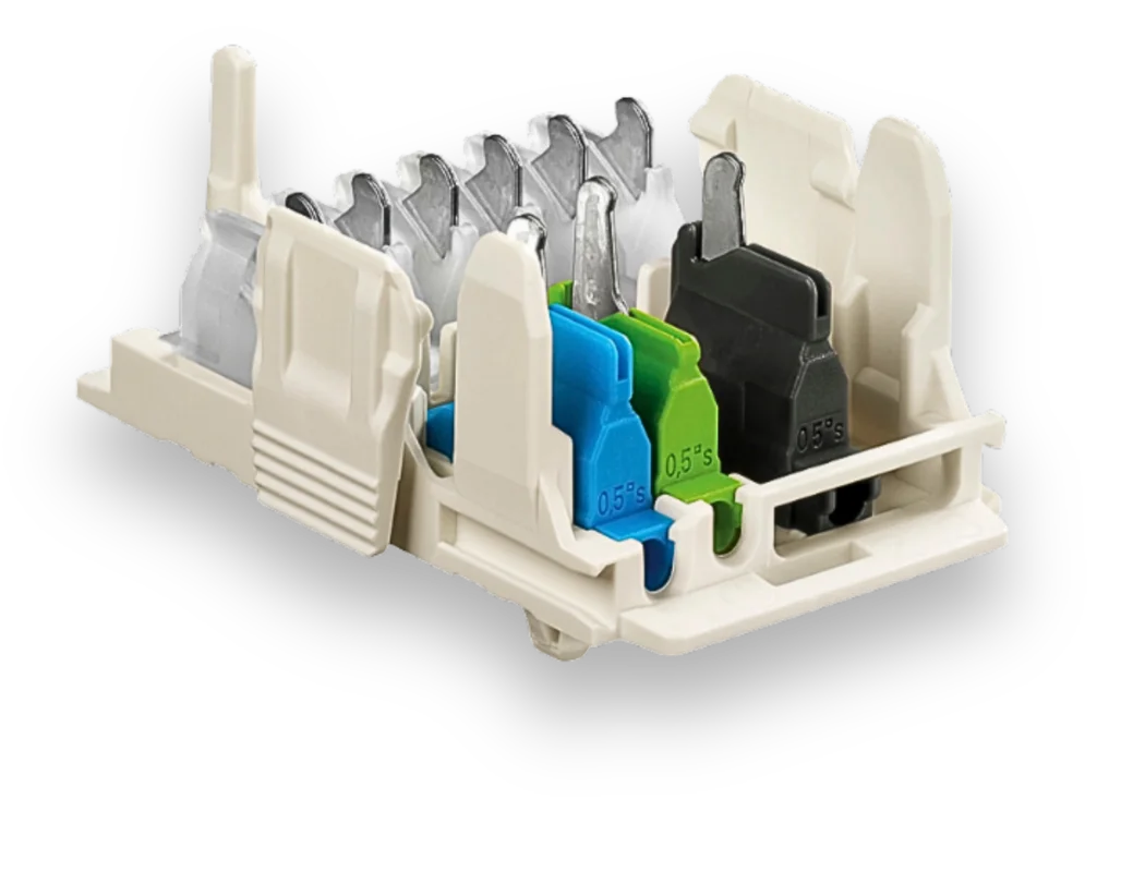 Electro Terminal LBK through-wiring assembly.