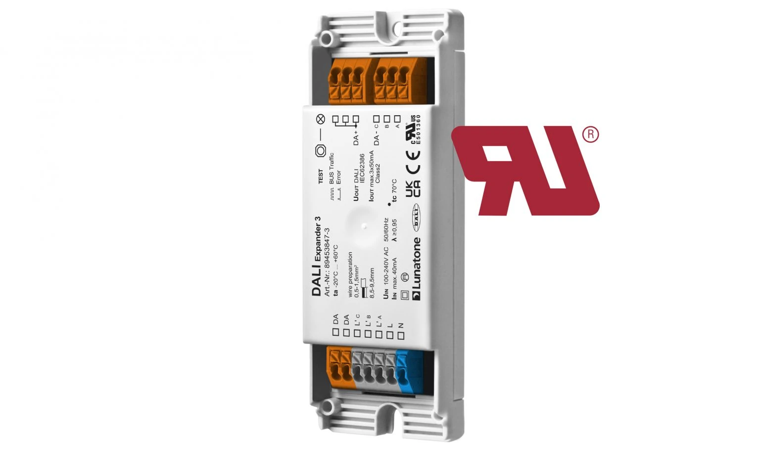 Lunatone compact DALI bus power supply.