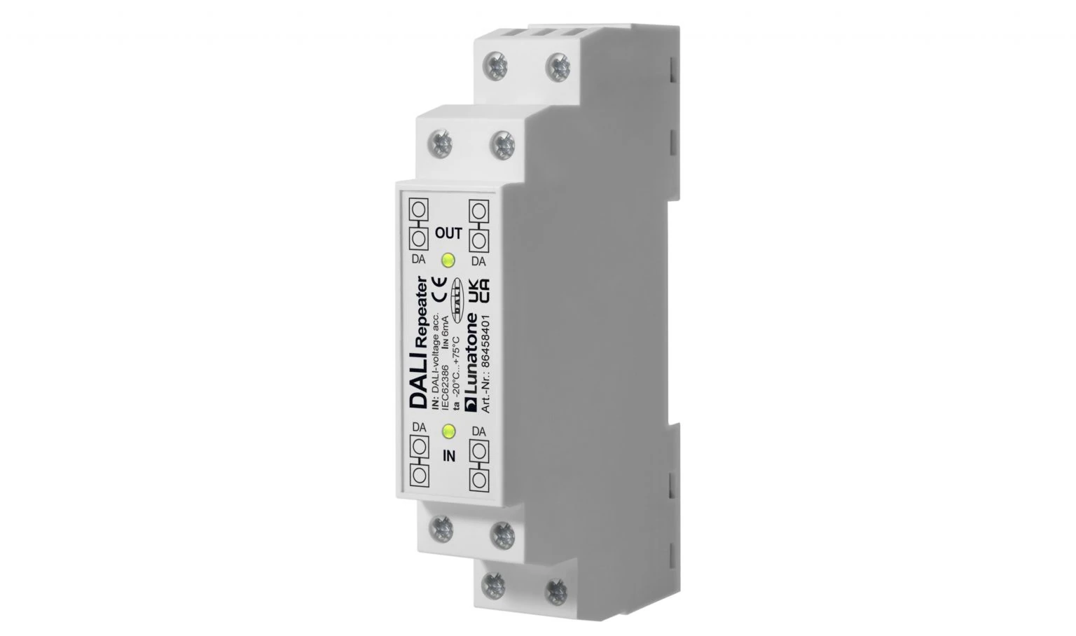 Lunatone DALI power supply with integrated features.