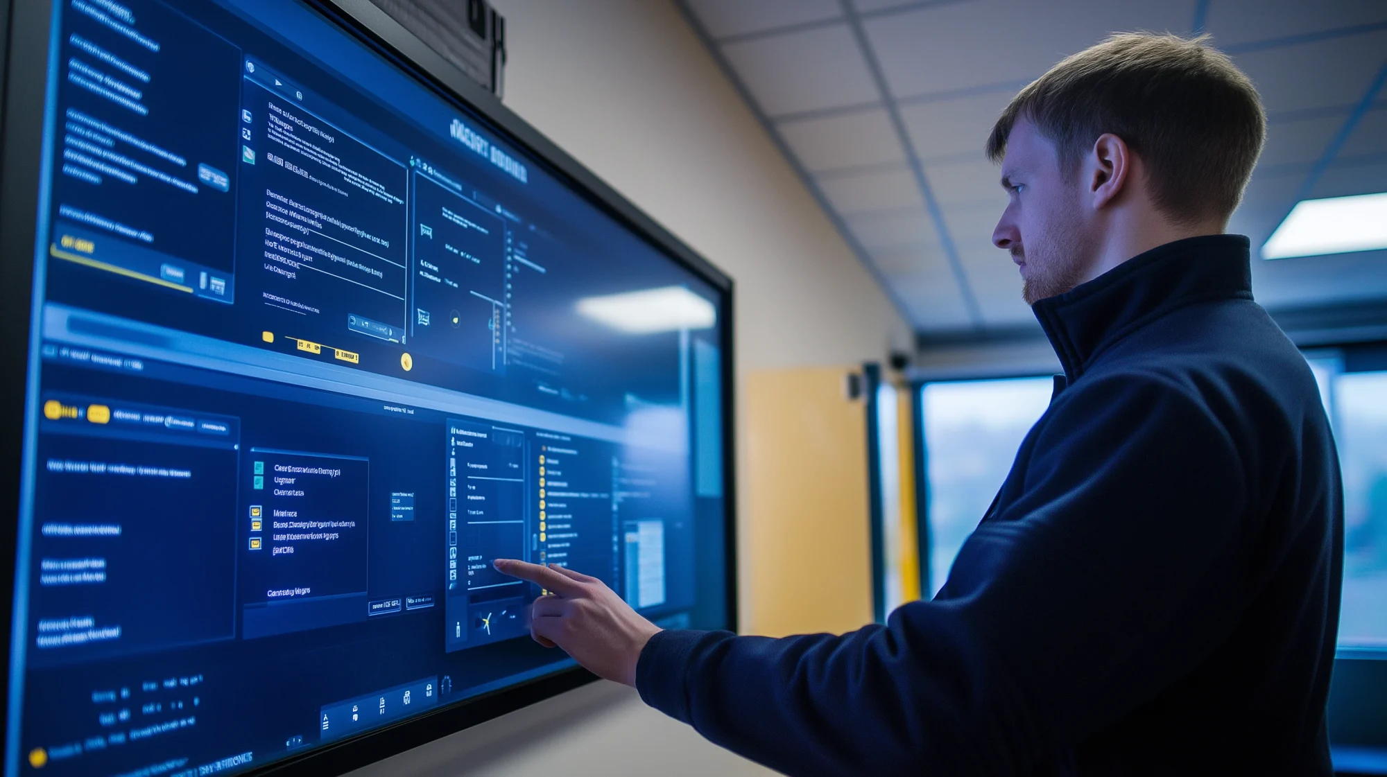 Smart building lighting integration.