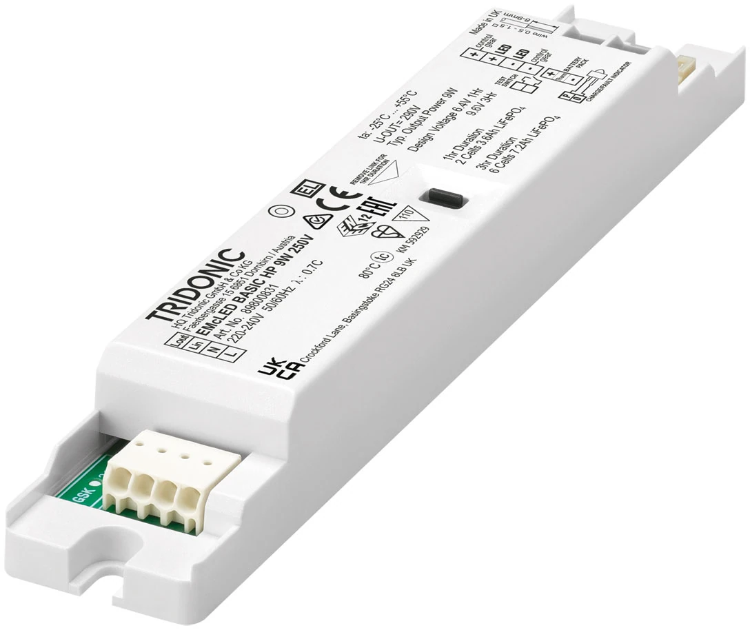 Tridonic emergency LED driver and inverter.