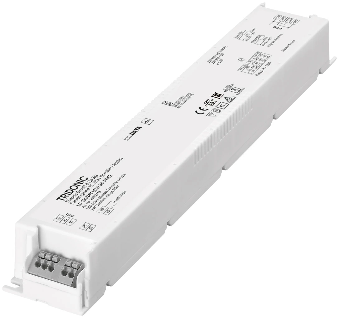 Tridonic 24 V constant-voltage LED driver.