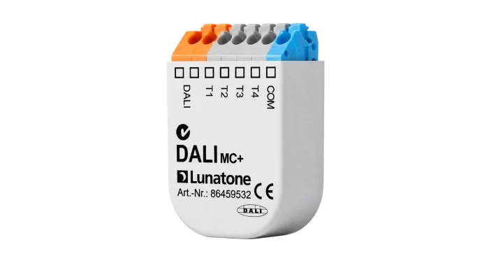 Lunatone DALI MC+ multifunctional DALI control module with colour-coded terminals