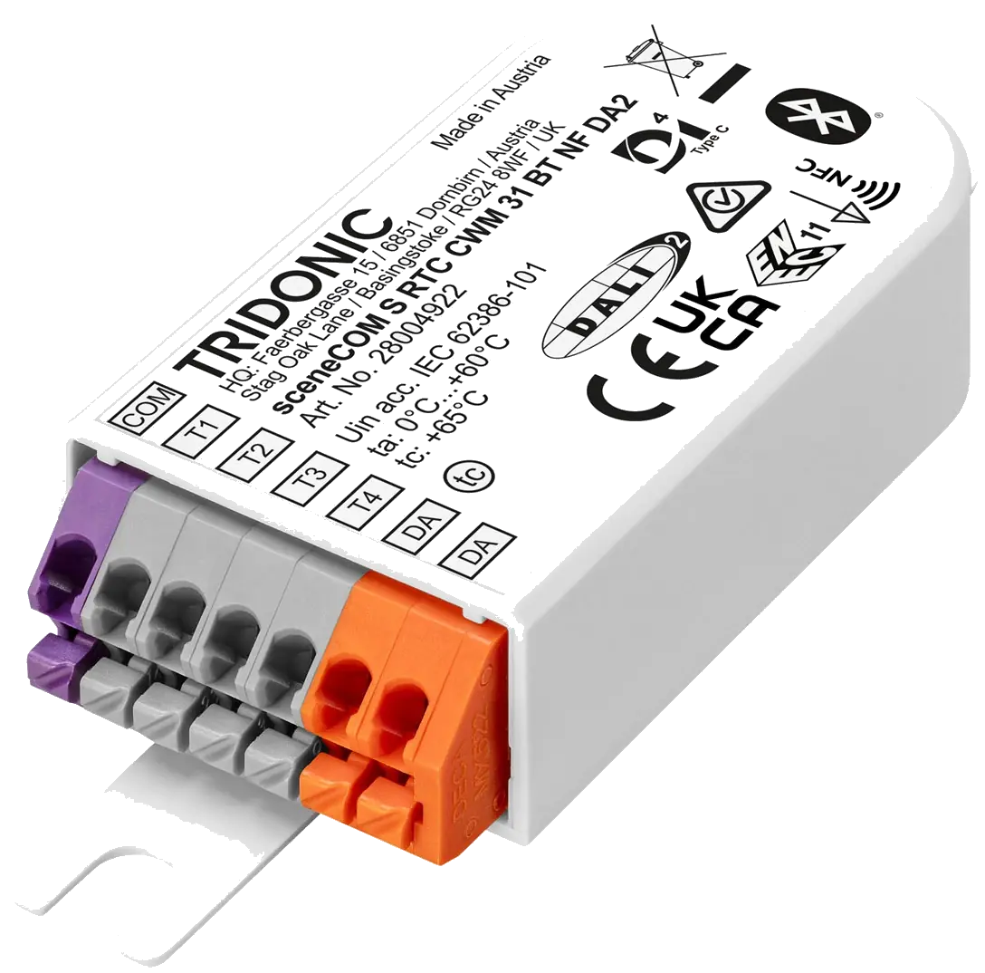 Tridonic SceneCOM S small-room DALI controller.