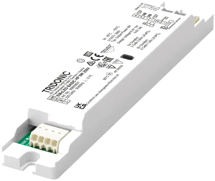 Tridonic emergency LED driver and inverter.